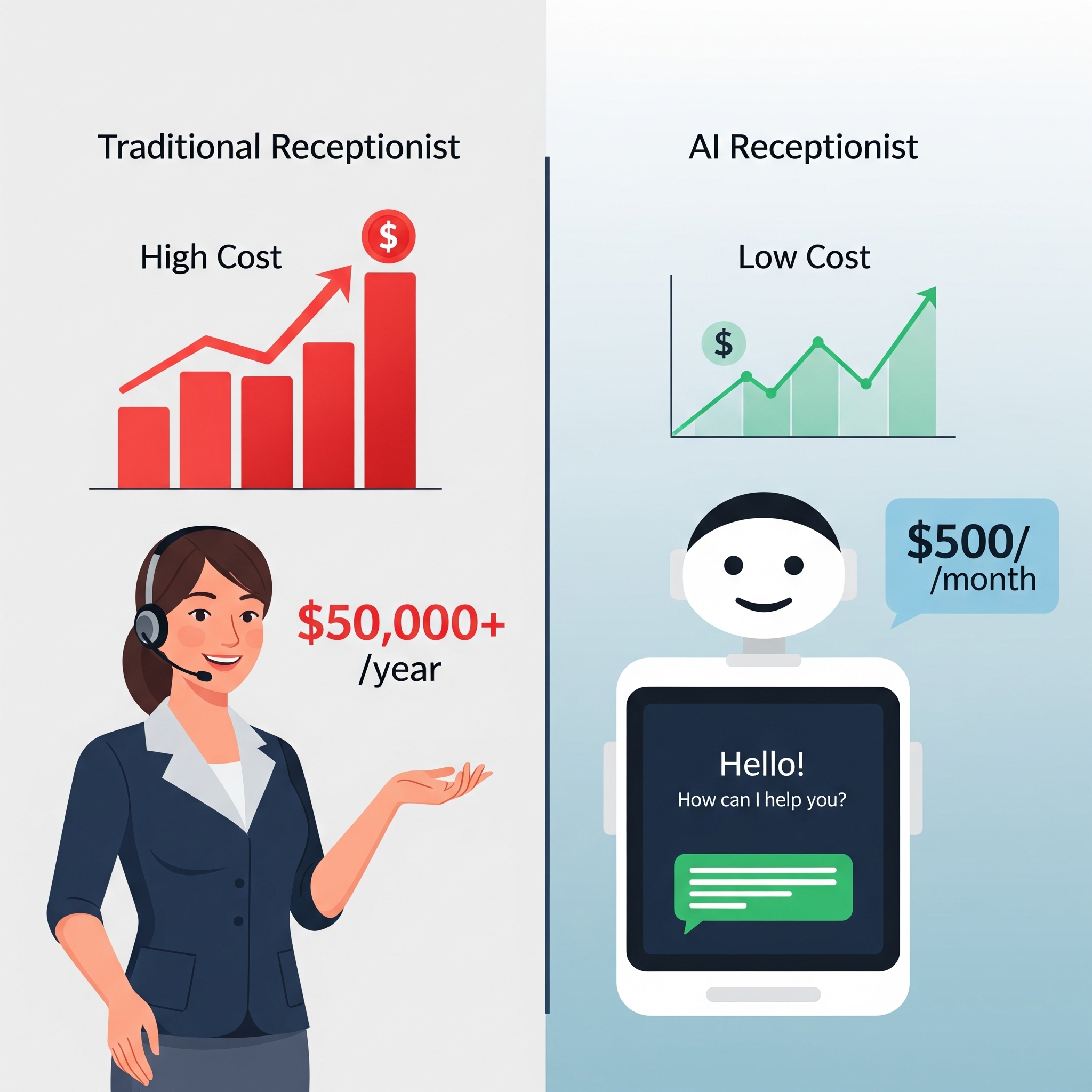 AI Receptionist Cost Breakdown: Affordable Support for Growing Businesses