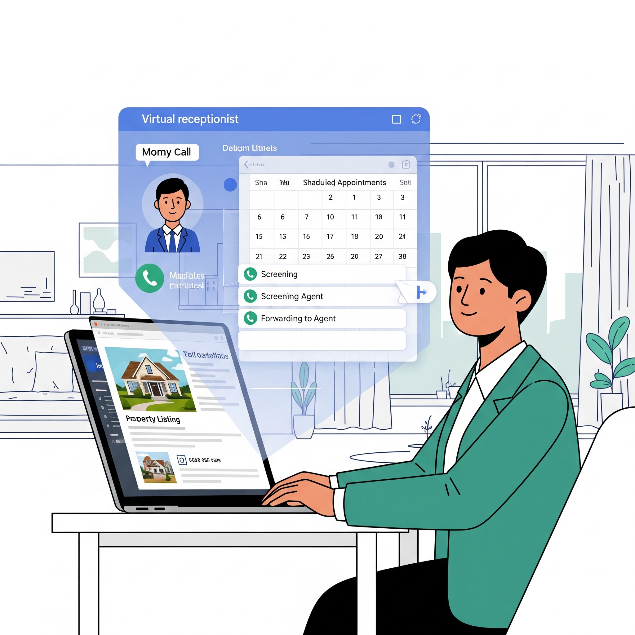 How Rexpt Helps Real Estate Agents Manage Calls and Bookings Efficiently
